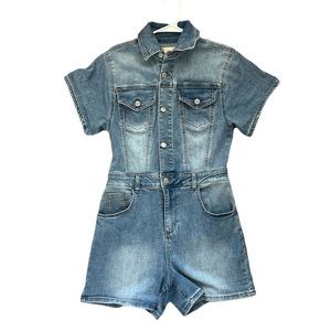 NWOT Women's Altar’d State Skylar Denim Romper X-Small Light Wash